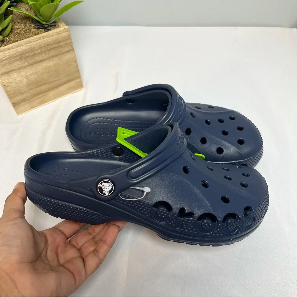 CROCS Baya Clog Navy Shoes J 6 Unisex